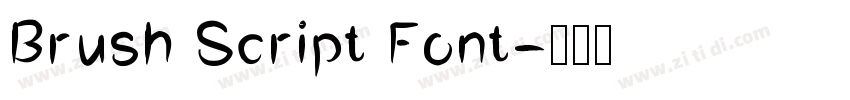 Brush Script Font字体转换